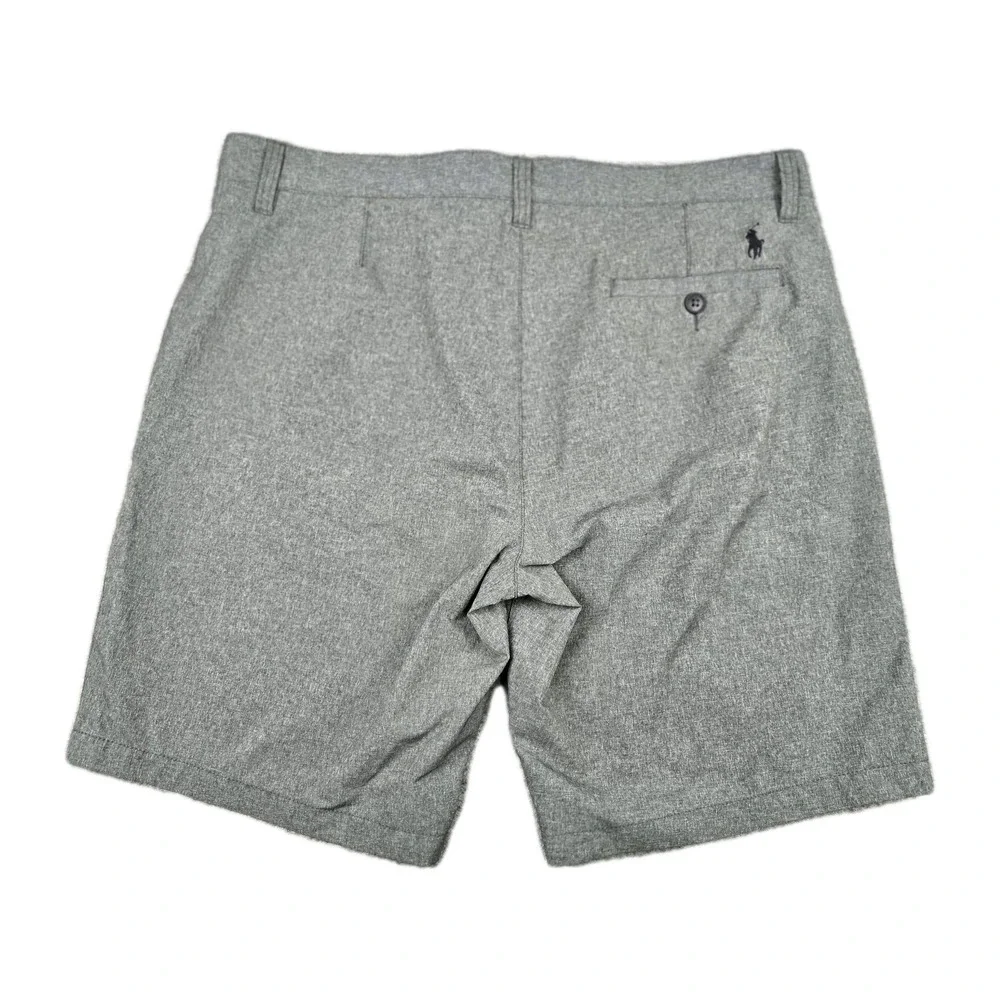 Polo Ralph Lauren 34 x 9 Gray Tech Wicking Hybrid Golf Shorts Preppy Performance